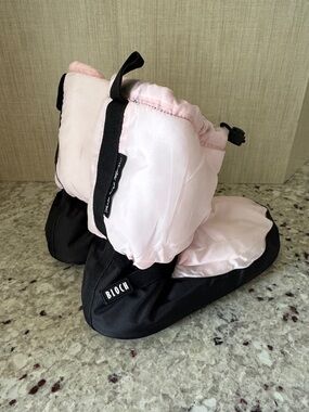 Bloch Light Pink and Black Insulated Dance Booties